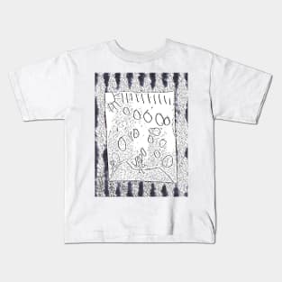 Rain and Snow in black and white Kids T-Shirt